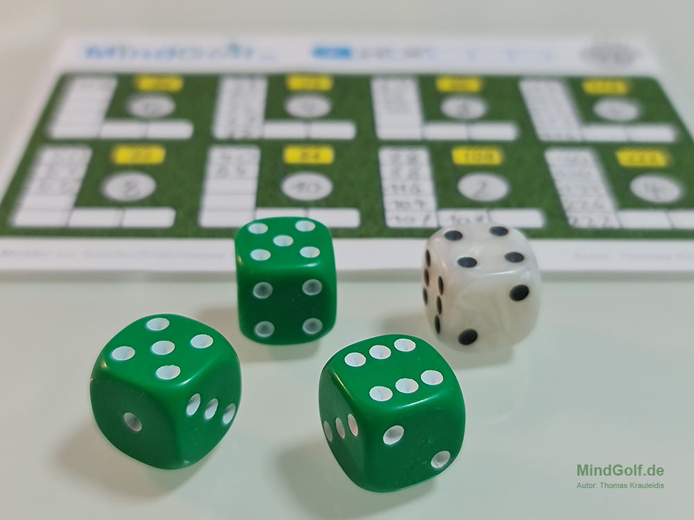 Neuheit Würfelspiel Mindgolf von Autor Thomas Krauleidis